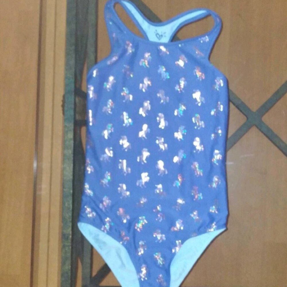 BN JUSTICE Unicorn REVERSAL  Bathing Suit🩱